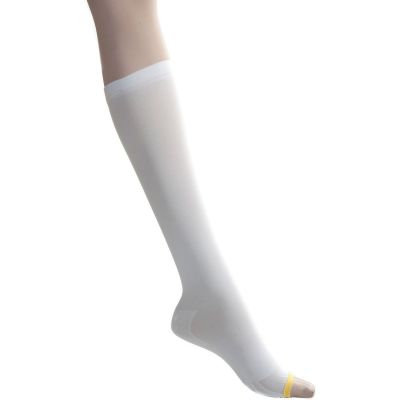 Medline EMS 15mmHg Knee High Anti-Embolism Stockings White Xl Regular Length 12