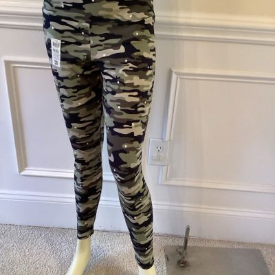 No Boundaries NWT WN SZ 12-14 Camouflage Ankle Leggings Cotton Blend