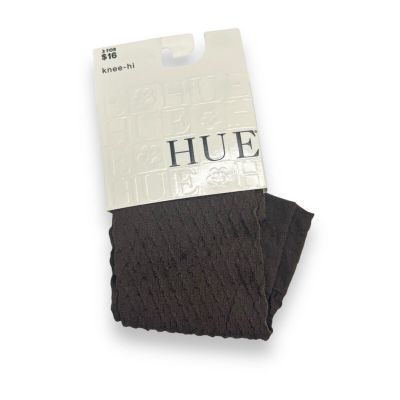 Hue Knee Hi Women’s Quatrefoil Espresso Brown One Size Fits Most