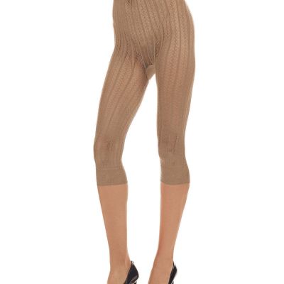 Moonlight Blue Linear Footless Net Tights