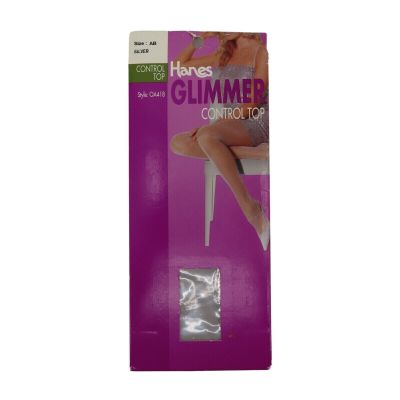 Hanes Glimmer Control Top AB Silver OA418 2005 Hosiery Tights NEW Women Y2K