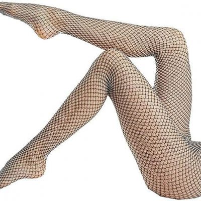 Hue Women's Two Tone Net Tights (18289) M/L White W/Black