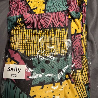 NIP Lularoe Rare Nightmare Before Christmas Sally Patches Leggings XXL