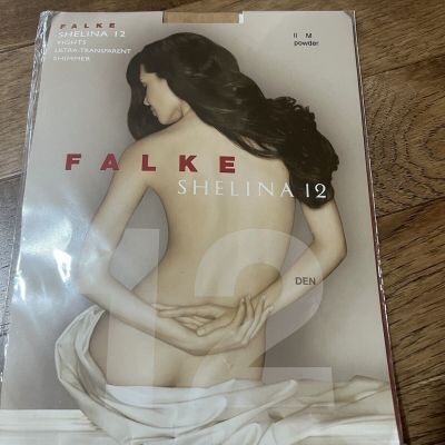 NWT Falke Shelina 12 Tights Ultra Transparent Shimmer Size Medium