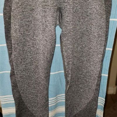 Gymshark Flex Women's Size Small Leggings Logo Band Heather Gray EXCELLENT