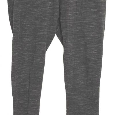 Sonoma Life Style Gray Heather Leggings Sz L Petite Mid Rise Stretch Ankle Pants