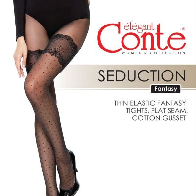 Conte SEDUCTION, women's tights 20 den with a pattern 