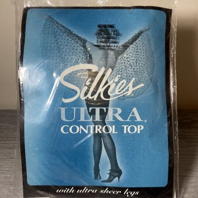 Silkies, Size Large, Colour Barely Black, Ultra Control Top Tights