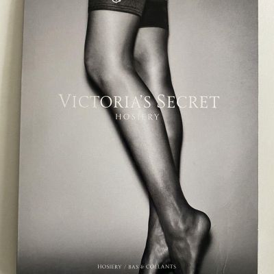 Victoria's Secret VERY SEXY Crystal Stockings Thigh Highs Noir Navy VS Medium