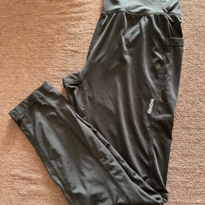 XL Reebok Gym Workout Compression Pants Athletic With Pockets