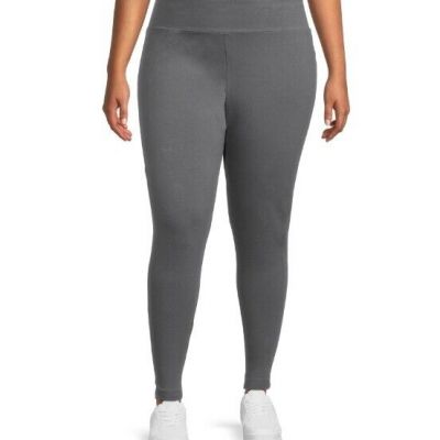 Terra & Sky Women's Plus High Rise Leggings Size 1X