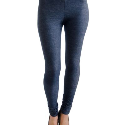 Vivian's Fashions Extra Long Leggings - Knit Denim (Misses/Misses Plus Sizes)