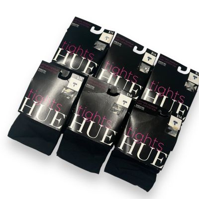 Hue Black Ultimate Opaque Tights Size 1 Womens 6 Pair