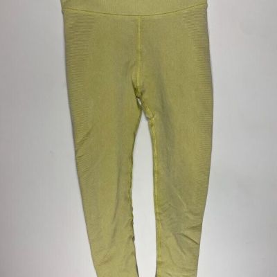 Offline by aerie Ribbed Leggings Yellow/Green Size M