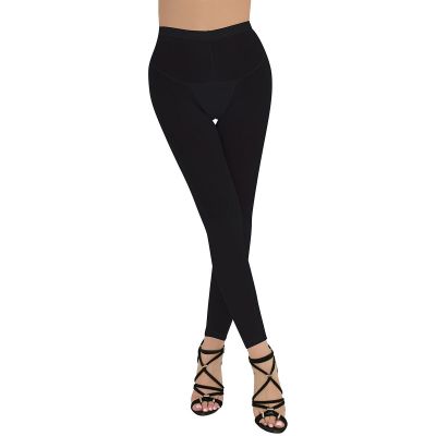 US Women See-through Tight Mesh Elastic Sweatpants Sheer Super Thin Legging Pant