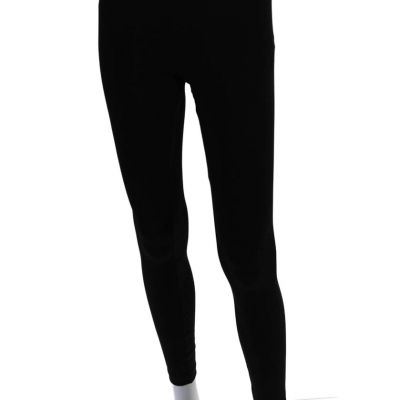 BCBGMAXAZRIA Womens Elastic Waist Mid-Rise Ankle Leggings Black Size XS