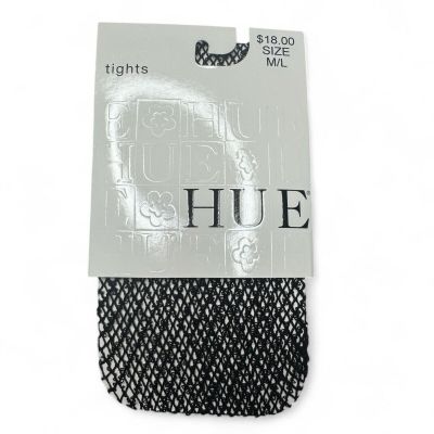 HUE Boucle Loop Net Tights Black Womens Size Medium/Large 1 Pair New