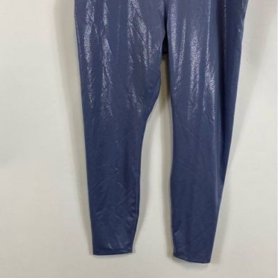 NWT Nike Womens Blue Mid Rise Tight Fit 7/8 Compression Leggings Size 2XL