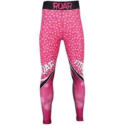 Roar Fitness Women's BJJ Compression Stretch MMA Training Workout Leggings M