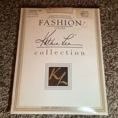 Kathie Lee limited edition pantyhose, color oyster, Queen size: 2X