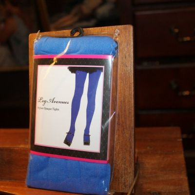 New Leg Avenue Nylon Opaque Tights One Size 90-160lbs Blue