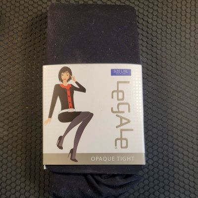 Le Gale Black opaque tights size L/XL