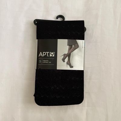 BNWT dark academia girly grunge black printed knit tights