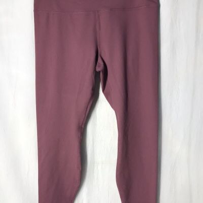 Women’s Leggings Ankle Length XL 16 18 Purple &  Pink Workout Yoga Fitness