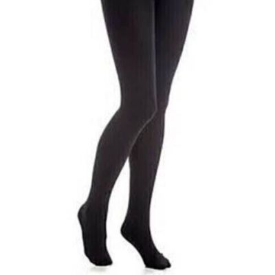 STEVE MADDEN Women'S Microfiber Opaque Black Tights 2 Pairs, Size   L