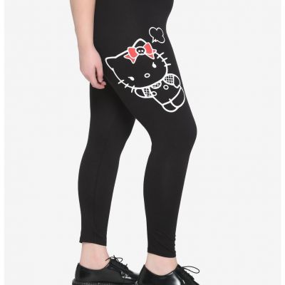 Hello Kitty Red Bows Leggings Plus Size 2X, 3X NEW W TAG