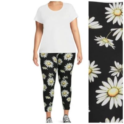 Nobo Sueded High Rise Ankle Length Leggings Sunflower new SM,MED,XL,XXL