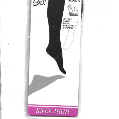 New On The Go! Knee High Stockings,Off Black,1 Size fits 8 1/2-11