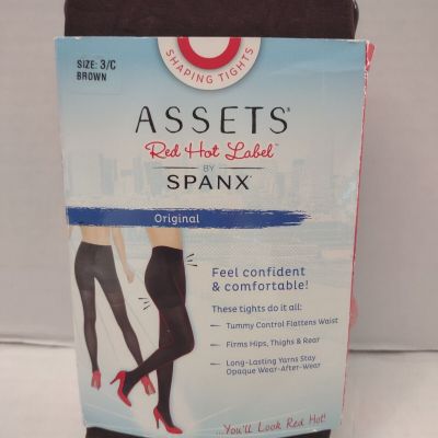 Assets Red Hot Label By Spanx Seamless Tights Brown Size 3/C Please Read