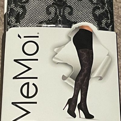 MeMoi Fashion Tights MPF6-127 Black Small/Medium S/M New With Tags