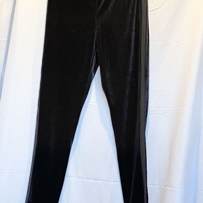 Guess Velour High Rise Leggings with Sheer Stripe on Sides, Sm