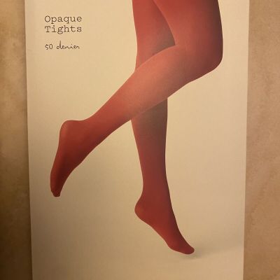 LOT 2 OPAQUE TIGHTS SEXY WOMEN SALSA RED COLOR -SIZE M/L-BRAND ~A NEW DAY