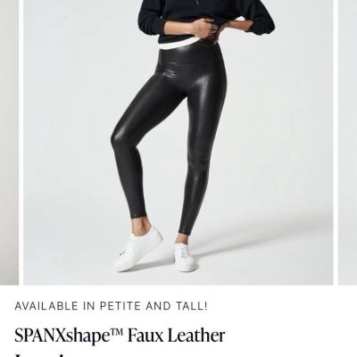 SPANX Shape Faux Leather Leggings