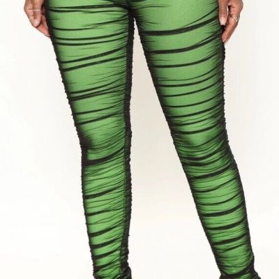 fashion nova women Ruched mèche leggings