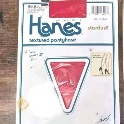 Hanes Pantyhose Really Red 967 Size A Sandle Foot