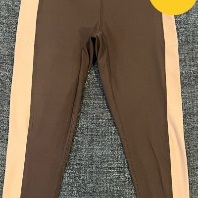 DAISY FUENTES Women’s Workout legging | Size:L | Color: Coffee/caf | Style: DF13