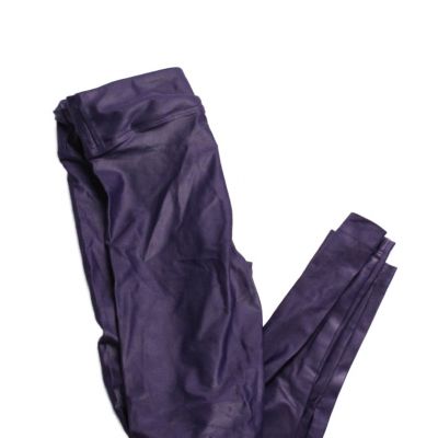 Koral Womens Shiny Purple High Rise Pull On Cropped Pants Leggings Size XS