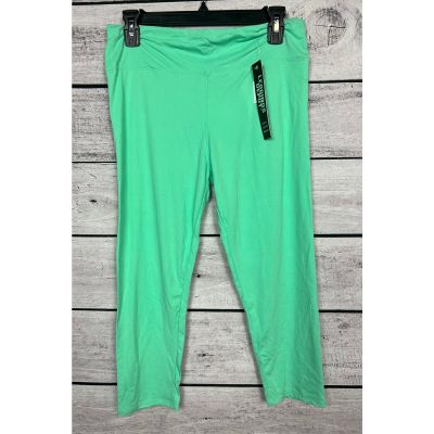 NWT Ladies Leggings Depot Green Buttery Soft Capris - Plus Size