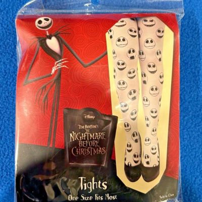 Tim Burton's Nightmare Before Christmas Tights Jack Skellington Head One Size