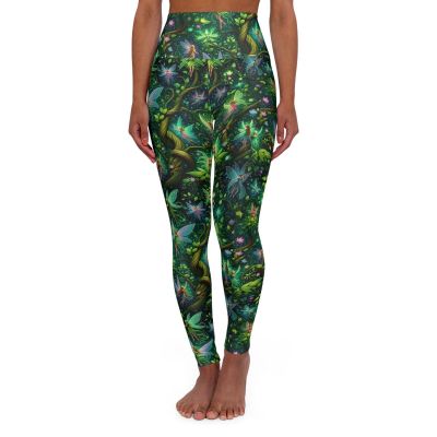 Fantasy Forest Fairy High Waisted Yoga Leggings