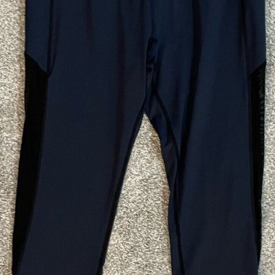 Dene Adams Women's Size L Concealed Carry Tactical Leggings Blue/Black (B4)