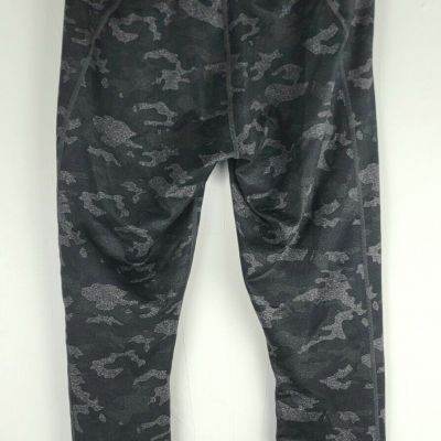 Fabletics Black Gray Camo Powerhold Cropped Leggings Women's Small?????? EUC