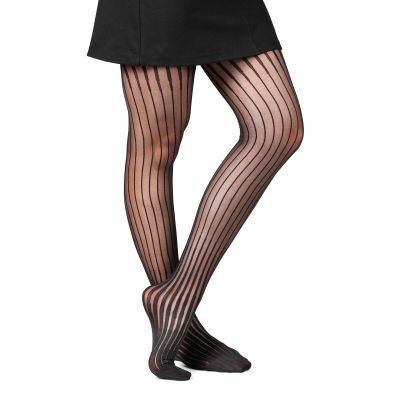 Fil de Jour France Fashion Tights 20D, Progressive Stripes, S/M, Made in Italy