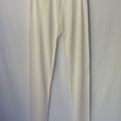 Sunpeak Silks Base Leggings Pointielle Knit Ivory Size M 25