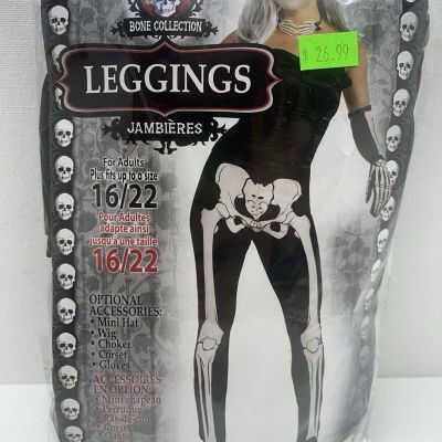 Women’s Bone Collection Skeleton Leggings Size Plus 16/22