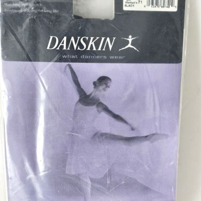 Daskin Women's Semi Sheer Nylon Black Pro Dance Theatrical Tights w Seam Size B